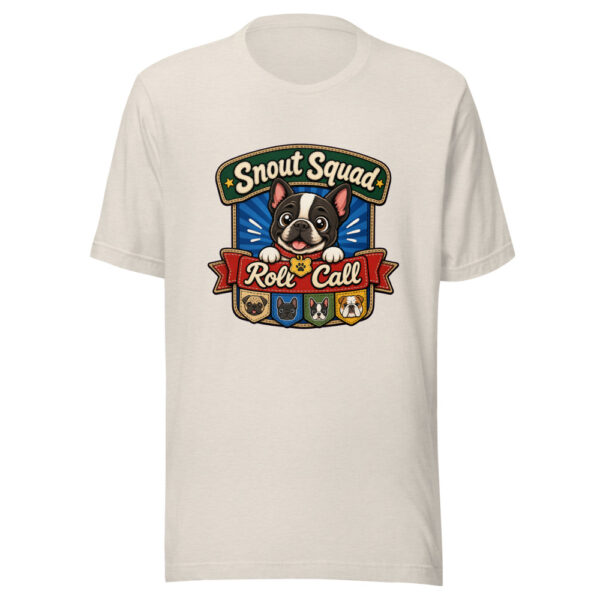 Snout Squad Roll Call Graphic Tee mockup 14 Snout Squad Roll Call Graphic Tee mockup 14