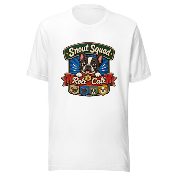 Snout Squad Roll Call Graphic Tee mockup 8 Snout Squad Roll Call Graphic Tee mockup 8
