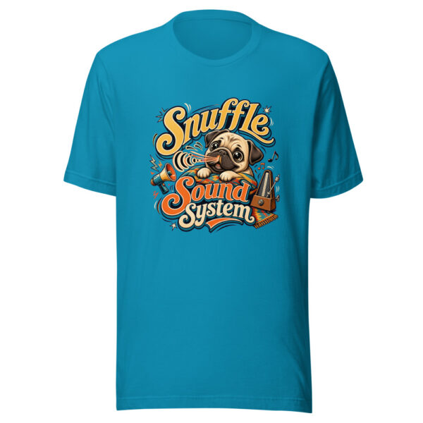 Snuffle Sound System Graphic Tee mockup 2 Snuffle Sound System Graphic Tee mockup 2