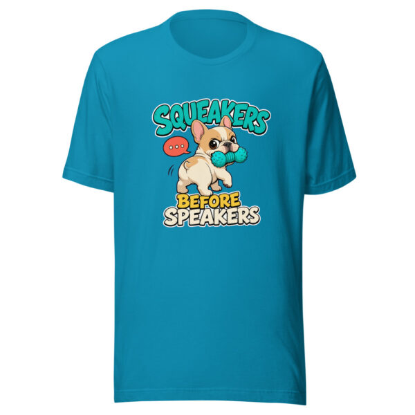 Squeakers Before Speakers Puppy-playtime-pun Graphic Tee mockup 2 Squeakers Before Speakers Puppy-playtime-pun Graphic Tee mockup 2