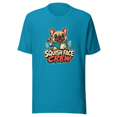 Squish Face Crew Graphic Tee mockup 1 Squish Face Crew Graphic Tee front view