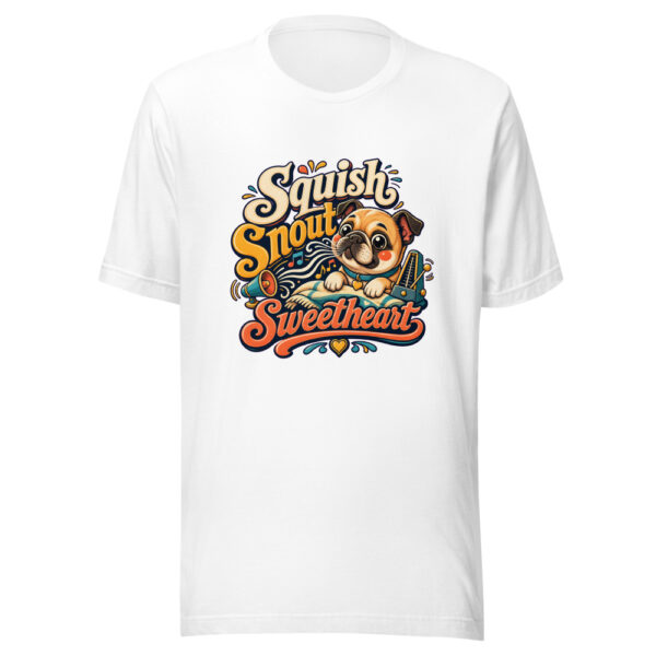 Squish Snout Sweetheart Graphic Tee mockup 8