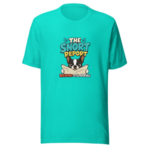 The Snort Report Breaking Still Adorable Snort-report Graphic Tee mockup 1 The Snort Report Breaking Still Adorable Snort-report Graphic Tee front view