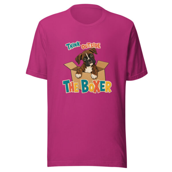 Think Outside The Boxer Boxer-visual-pun Graphic Tee front view