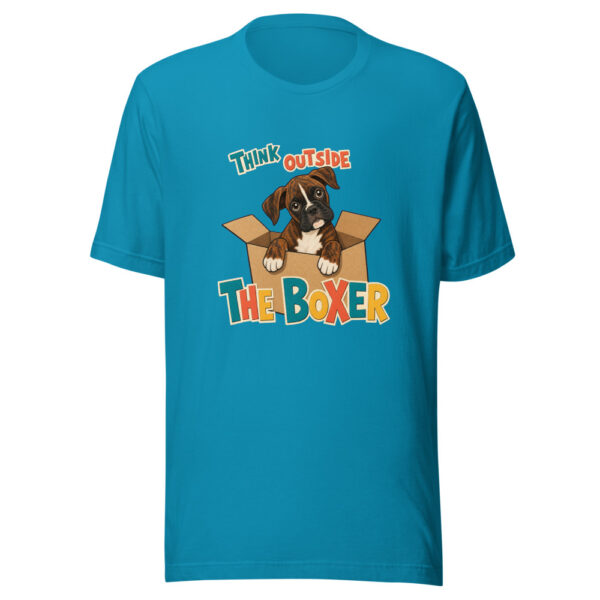 Think Outside The Boxer Boxer-visual-pun Graphic Tee mockup 2