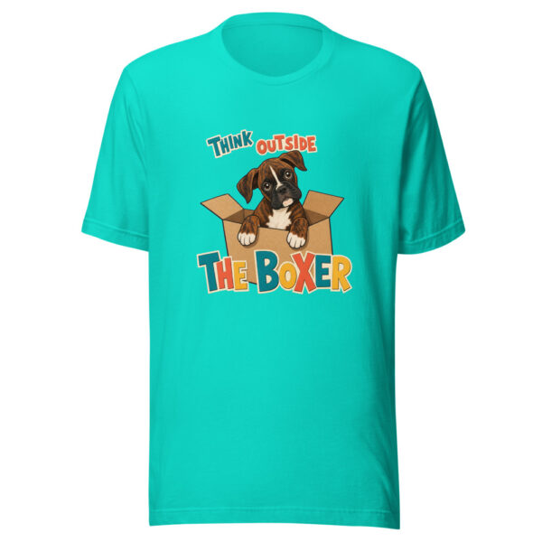 Think Outside The Boxer Boxer-visual-pun Graphic Tee mockup 3