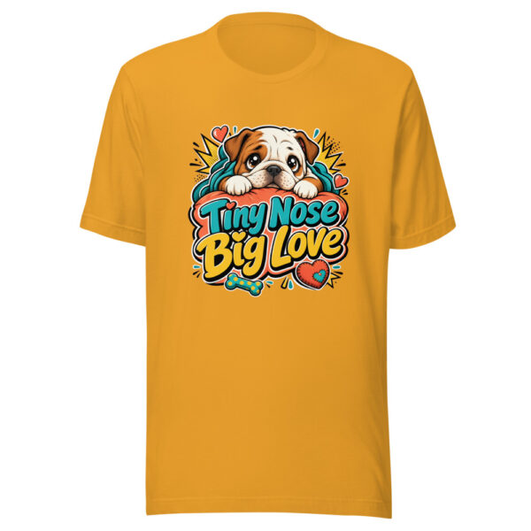 Tiny Nose Big Love Graphic Tee mockup 1 Tiny Nose Big Love Graphic Tee front view