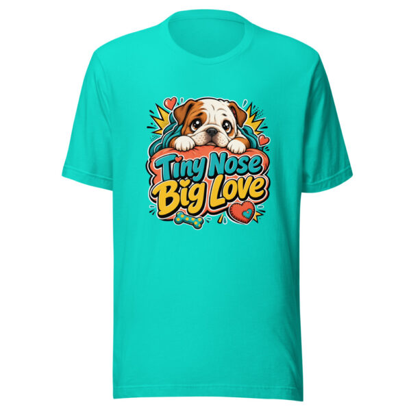 Tiny Nose Big Love Graphic Tee mockup 3 Tiny Nose Big Love Graphic Tee mockup 3