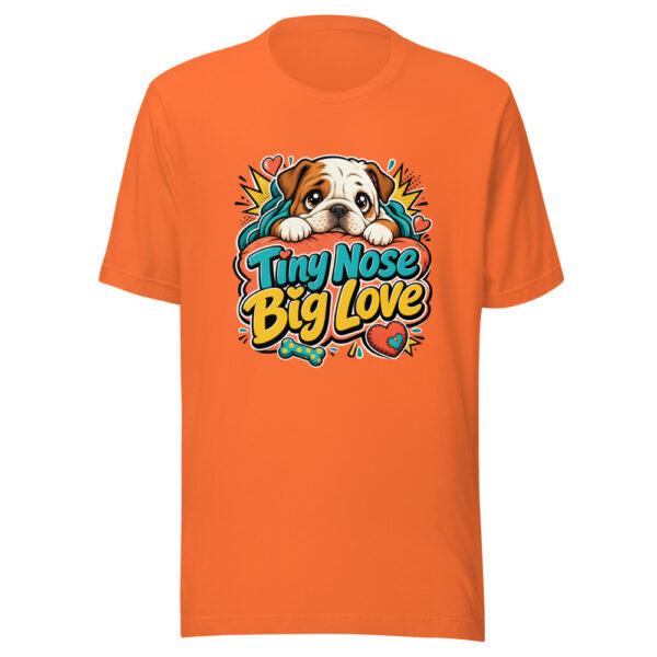 Tiny Nose Big Love Graphic Tee mockup 5 Tiny Nose Big Love Graphic Tee mockup 5