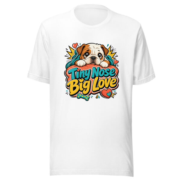 Tiny Nose Big Love Graphic Tee mockup 8 Tiny Nose Big Love Graphic Tee mockup 8