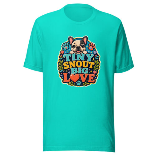 TINY SNOUT BIG LOVE Heartbeat-20260622-codex-fallback Graphic Tee front view