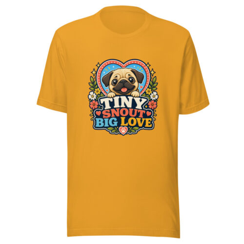 TINY SNOUT BIG LOVE Heartbeat-20260623-codex-fallback Graphic Tee front view