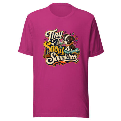 Tiny Snout Soundcheck Graphic Tee mockup 1 Tiny Snout Soundcheck Graphic Tee front view