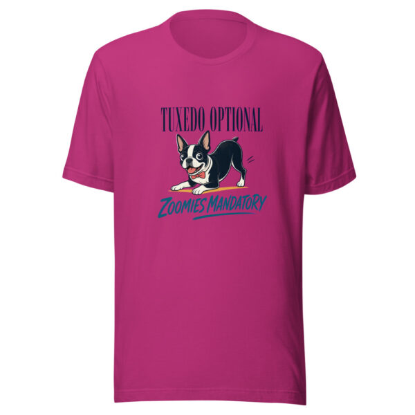 Tuxedo Optional Zoomies Mandatory Boston-tuxedo-zoomies Graphic Tee mockup 3 Tuxedo Optional Zoomies Mandatory Boston-tuxedo-zoomies Graphic Tee mockup 3