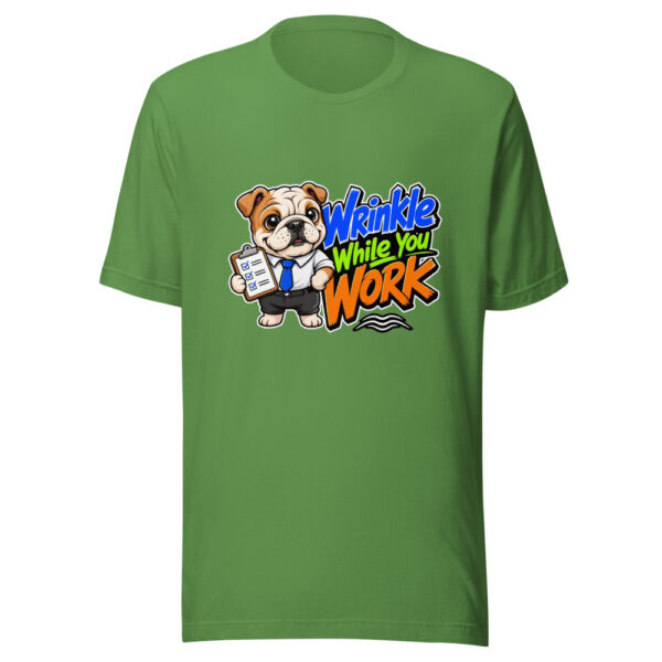 Wrinkle While You Work Graphic Tee mockup 16