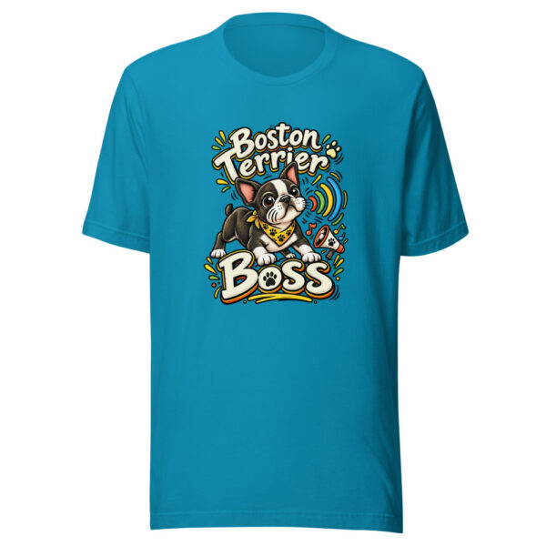 Boston Terrier Boss Graphic Tee front view