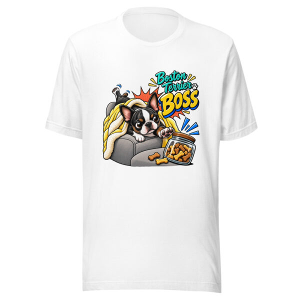 Boston Terrier Boss Graphic Tee mockup 5 Boston Terrier Boss Graphic Tee mockup 5