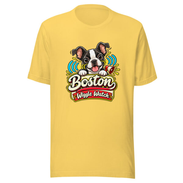 Boston Wiggle Watch Graphic Tee mockup 1 Boston Wiggle Watch Graphic Tee front view