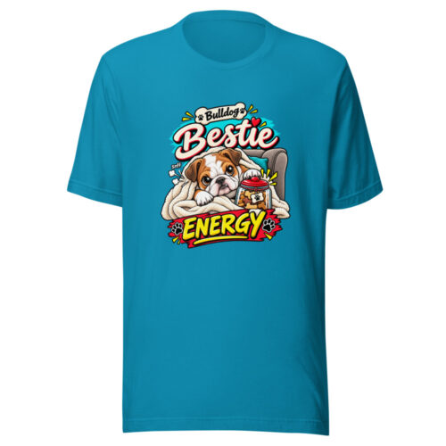 Bulldog Bestie Energy Graphic Tee front view