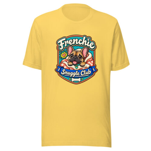 Frenchie Snuggle Club Graphic Tee front view