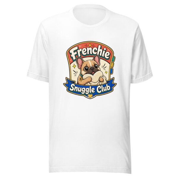 Frenchie Snuggle Club Graphic Tee mockup 5 Frenchie Snuggle Club Graphic Tee mockup 5