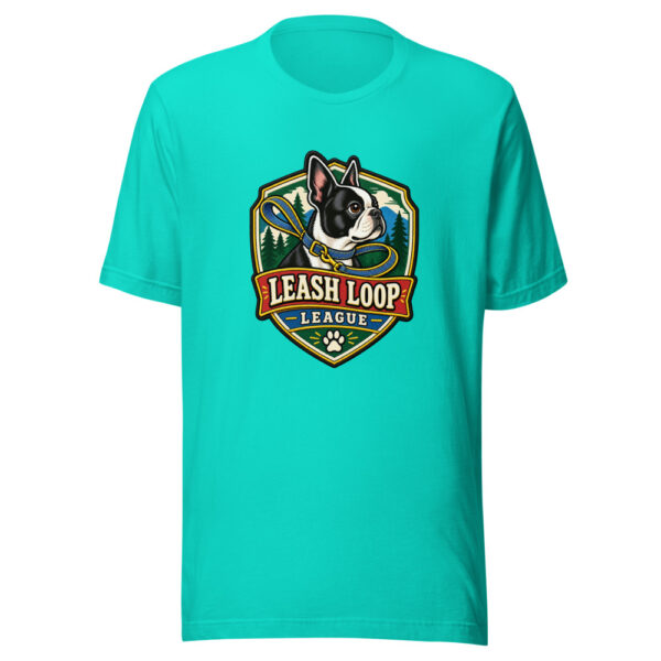 Leash Loop League Graphic Tee mockup 3