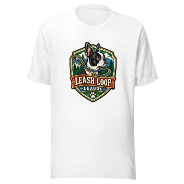 Leash Loop League Graphic Tee mockup 6
