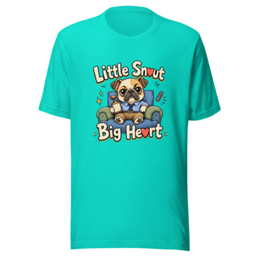 Little Snout Big Heart Graphic Tee front view
