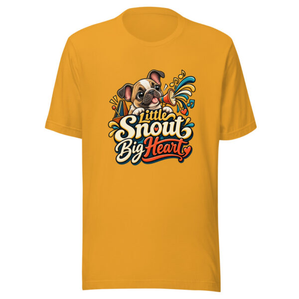 Little Snout Big Heart Graphic Tee mockup 3