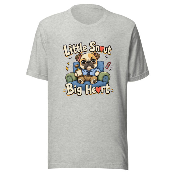 Little Snout Big Heart Graphic Tee mockup 7