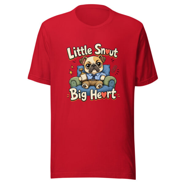 Little Snout Big Heart Graphic Tee mockup 8