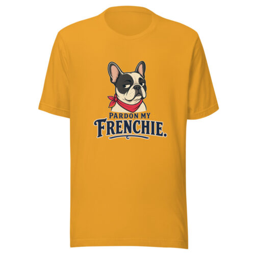 Pardon My Frenchie. Frenchie-etiquette-pun Graphic Tee mockup 1 Pardon My Frenchie. Frenchie-etiquette-pun Graphic Tee front view