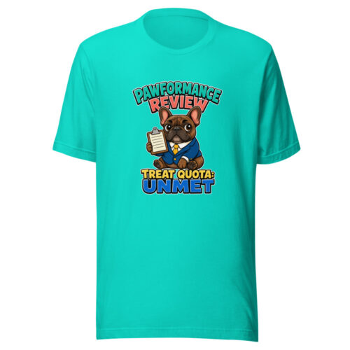 Pawformance Review - Treat Quota Unmet Graphic Tee mockup 1 Pawformance Review - Treat Quota Unmet Graphic Tee front view