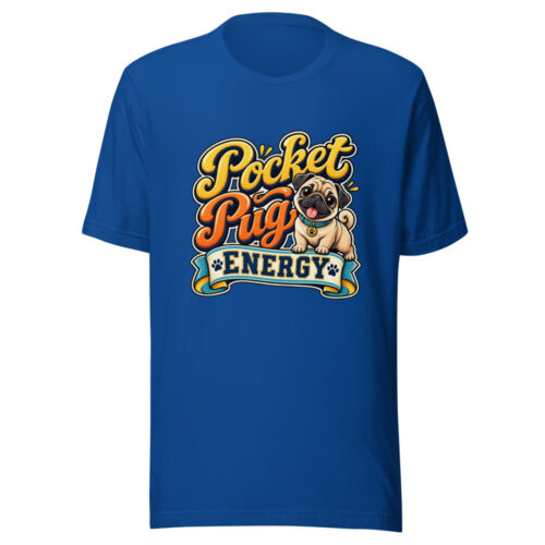 Pocket Pug Energy Graphic Tee front view