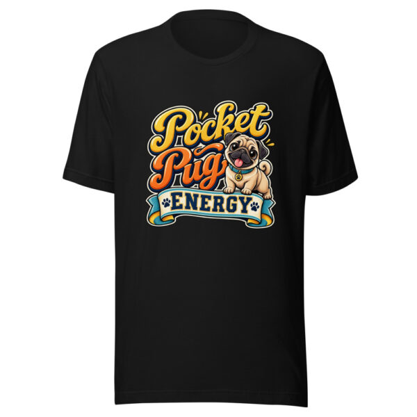 Pocket Pug Energy Graphic Tee mockup 4 Pocket Pug Energy Graphic Tee mockup 4