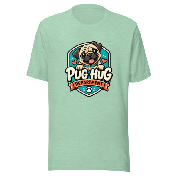 Pug Hug Department Graphic Tee front view