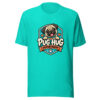 Pug Hug Department Graphic Tee mockup 3