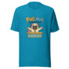 Pug Hug Department Puppy-micro-scene-doodle Graphic Tee mockup 1 Pug Hug Department Puppy-micro-scene-doodle Graphic Tee front view