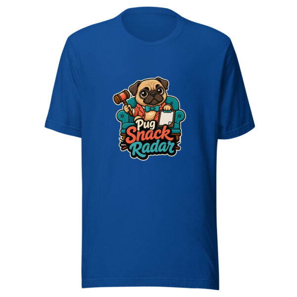 Pug Snack Radar Graphic Tee mockup 1 Pug Snack Radar Graphic Tee front view