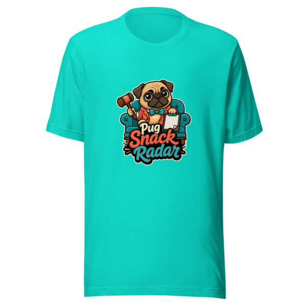 Pug Snack Radar Graphic Tee mockup 3 Pug Snack Radar Graphic Tee mockup 3
