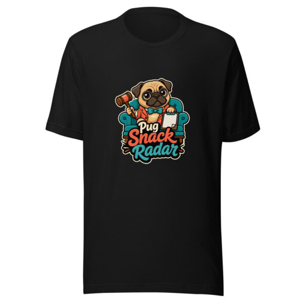 Pug Snack Radar Graphic Tee mockup 4 Pug Snack Radar Graphic Tee mockup 4