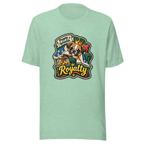 Puppy Wrinkle Royalty Graphic Tee front view