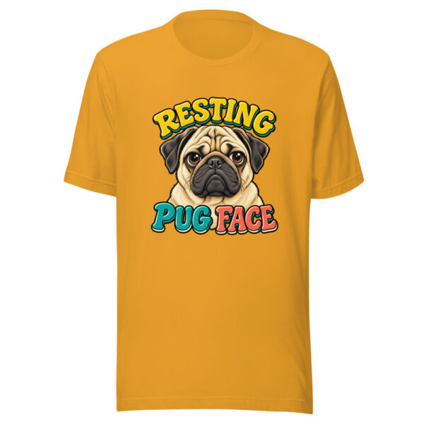 Resting Pug Face Resting-pug-face-pun Graphic Tee mockup 2 Resting Pug Face Resting-pug-face-pun Graphic Tee mockup 2