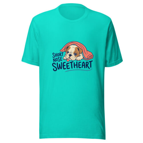 Short Nose Sweetheart Graphic Tee mockup 1 Short Nose Sweetheart Graphic Tee front view