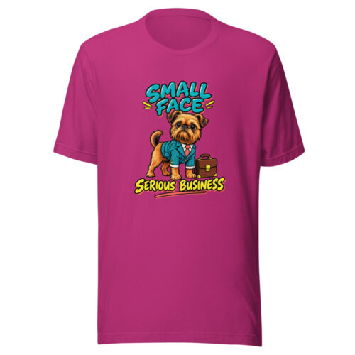 Small Face, Serious Business Griffon-serious-business Graphic Tee mockup 1 Small Face, Serious Business Griffon-serious-business Graphic Tee front view