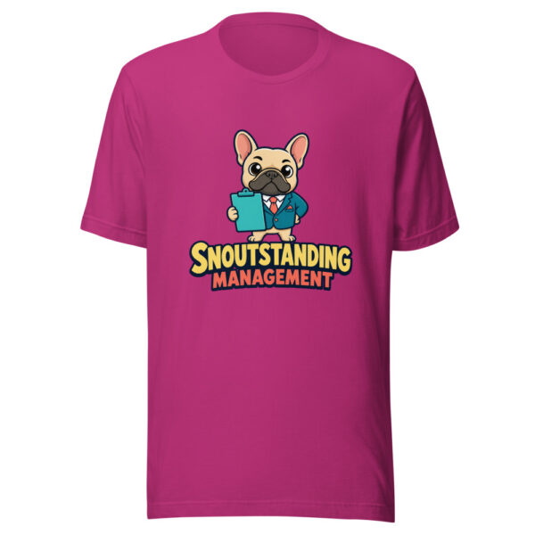 Snoutstanding Management Graphic Tee mockup 1 Snoutstanding Management Graphic Tee front view