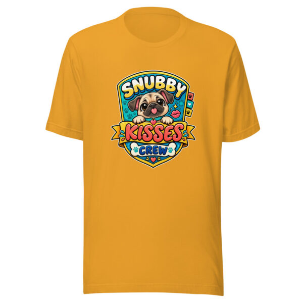 Snubby Kisses Crew Graphic Tee mockup 1 Snubby Kisses Crew Graphic Tee front view