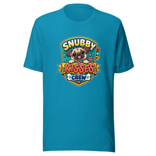 Snubby Kisses Crew Graphic Tee mockup 2 Snubby Kisses Crew Graphic Tee mockup 2