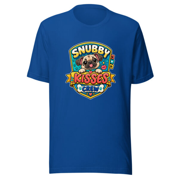 Snubby Kisses Crew Graphic Tee mockup 3 Snubby Kisses Crew Graphic Tee mockup 3