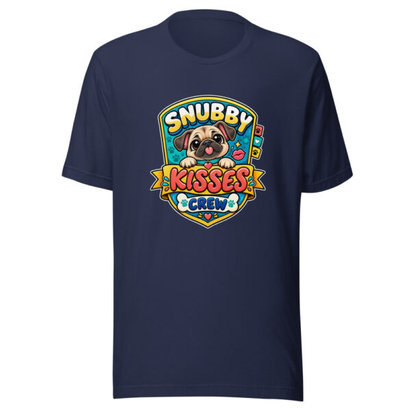 Snubby Kisses Crew Graphic Tee mockup 6 Snubby Kisses Crew Graphic Tee mockup 6